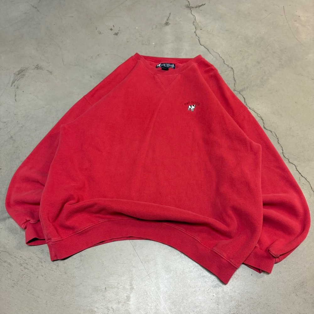 Vintage 90s Red Big Dog Crewneck Sweatshirt
